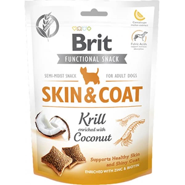 Brit Care Snack Skin Coat Deri ve Tüy Bakımı İçin Köpek Ödül Maması