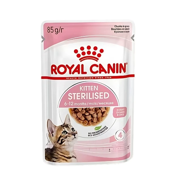 Royal Canin Kitten Sterilised Pouch Kısırlaştırılmış Yavru Konserve Kedi Maması - 85 Gr 1 Adet