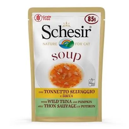 Schesir Yabani Ton Balıklı ve Balkabaklı Kedi Çorbası