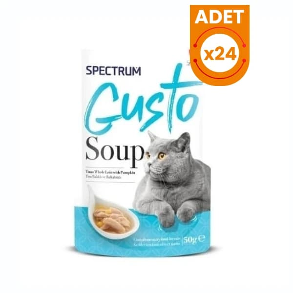 Spectrum Gusto Soup Ton Balıklı ve Bal Kabaklı Kedi Çorbası
