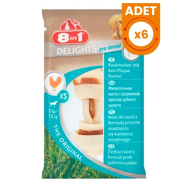 8in1 Delights Dental Köpek Kemik Ödülü
