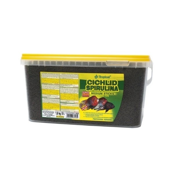 Tropical Cichlid Spırulına Sticks Cichlid Balıkları için Spırulına Algli Çubuk Balık Yemi