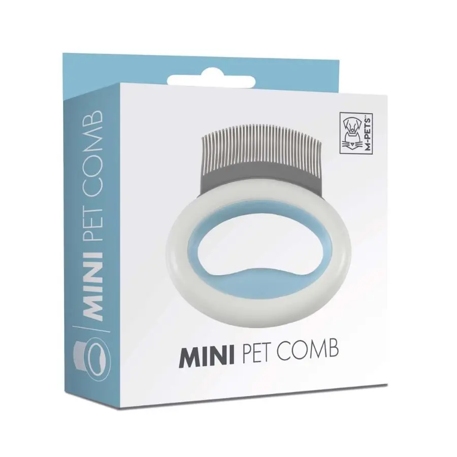 M-Pets Mini Mavi Yumuşak Dişli Mini Tarak