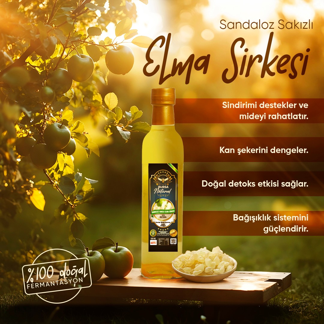 Sandaloz Sakızlı Elma Sirkesi