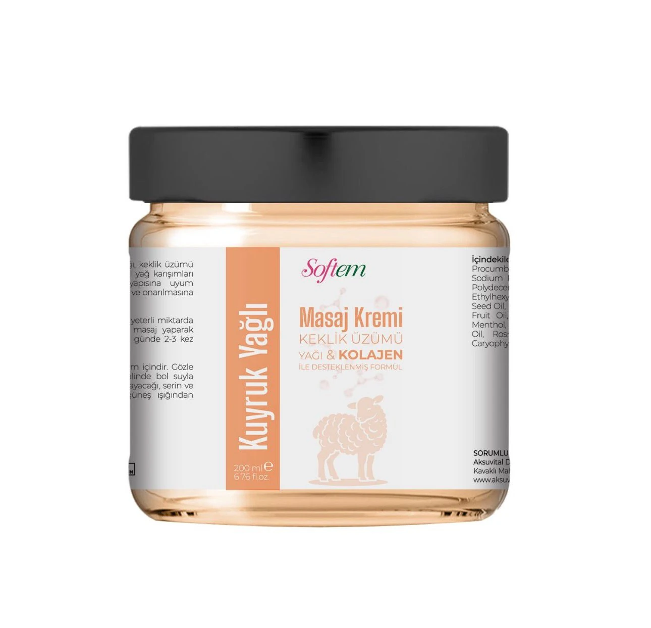 Kuyruk Yağlı Masaj Kremi - 200 ml