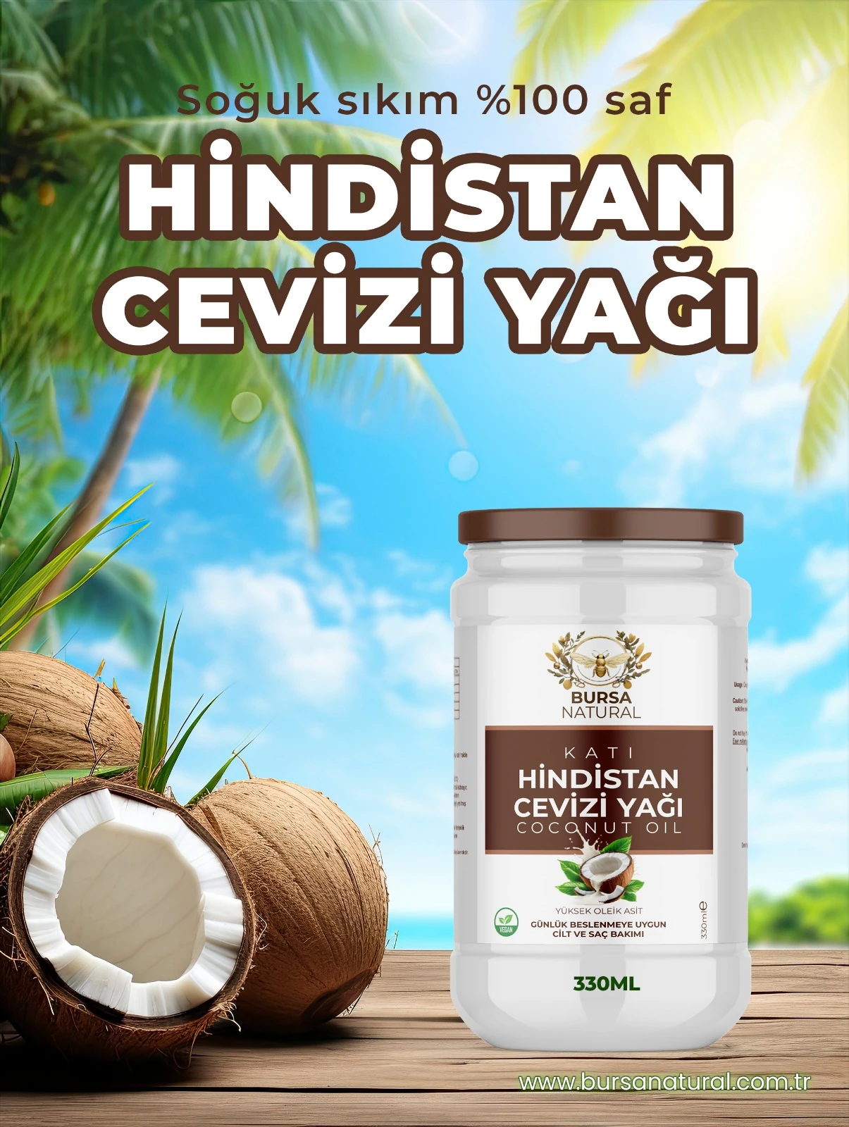 Katı Hindistan Cevizi Yağı 330ML