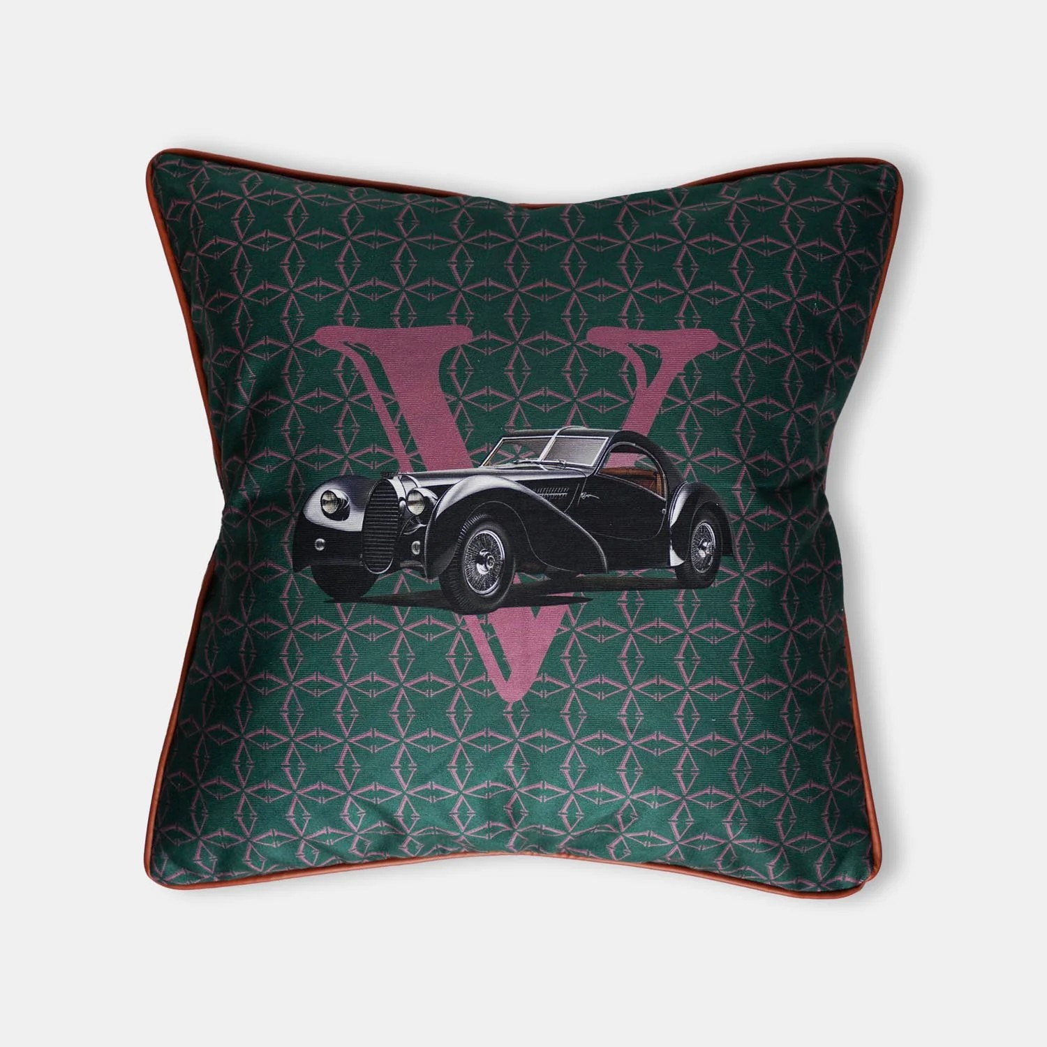 Vitelli Classic Cars 40's Dekoratif Yastık 55x55 Cm