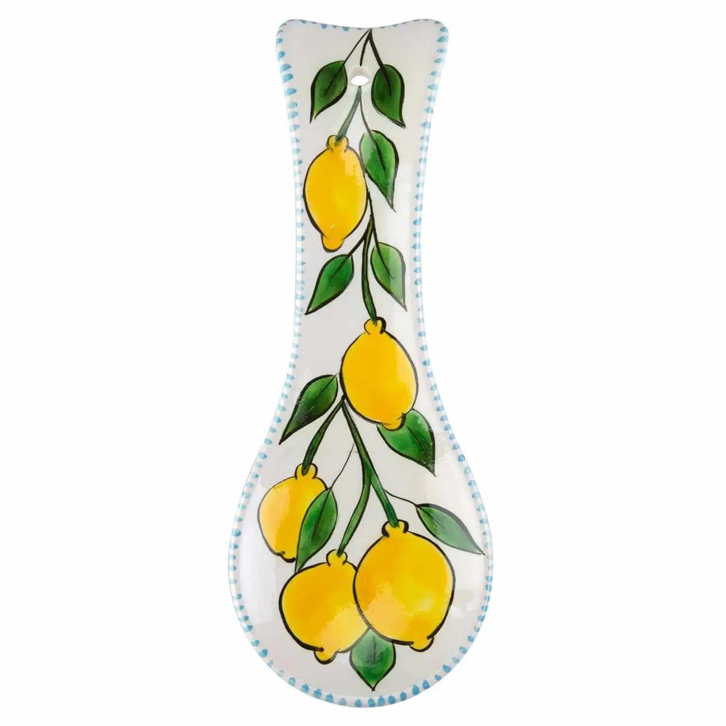 Fiori 52 Amalfi Coast Collection Handmade Limon Desenli Beyaz Kaşıklık