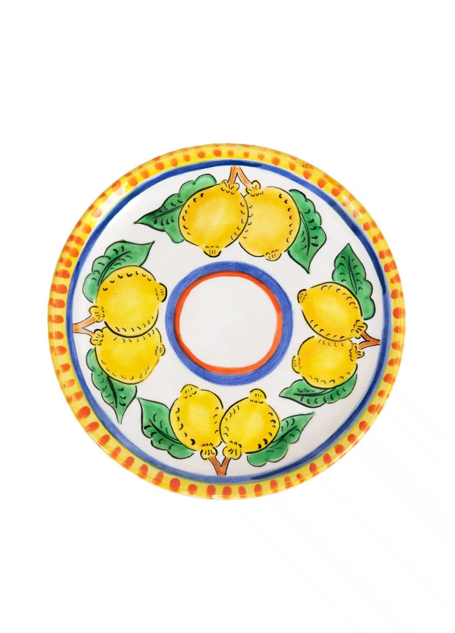Fiori 52 Sicilian Lemon Collection Handmade Seramik Tatlı Tabağı