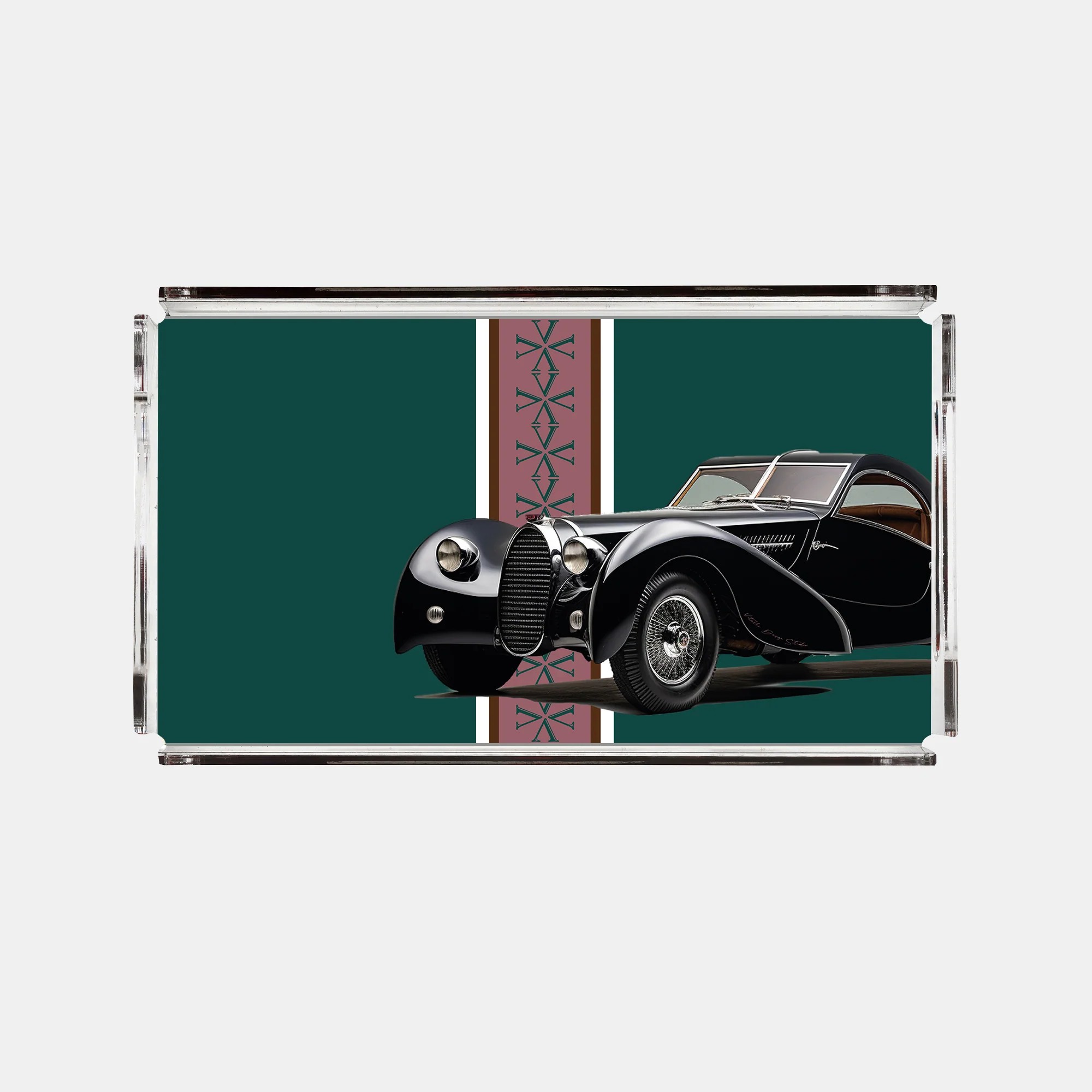 Vitelli Classic Cars 40's 38x28 Cm Akrilik Tepsi