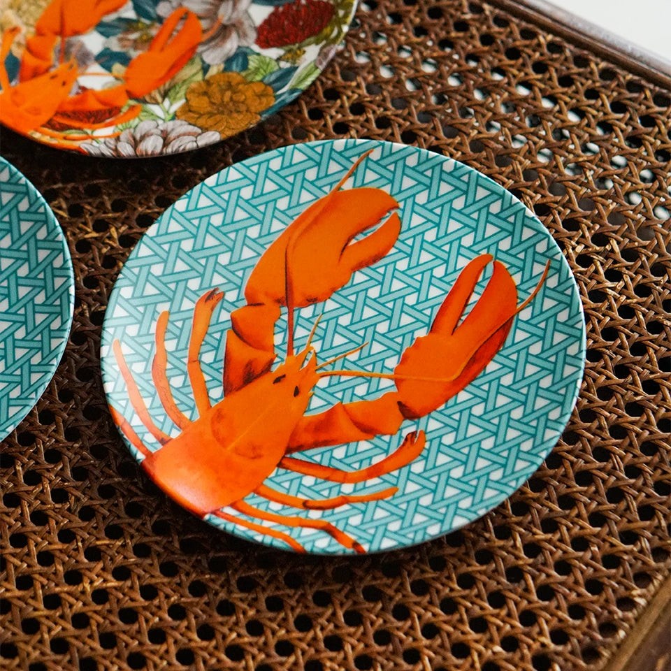Fiori 52 Hazeran Lobster 20 Cm Porselen Tabak