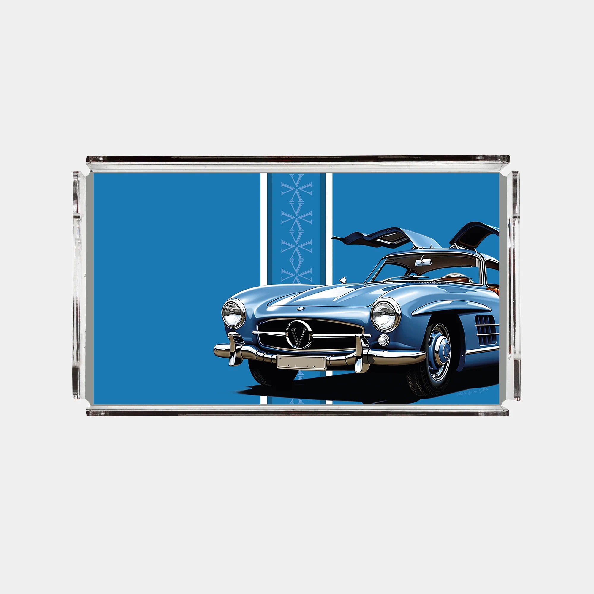 Vitelli Classic Cars 50's 38x28 Cm Akrilik Tepsi