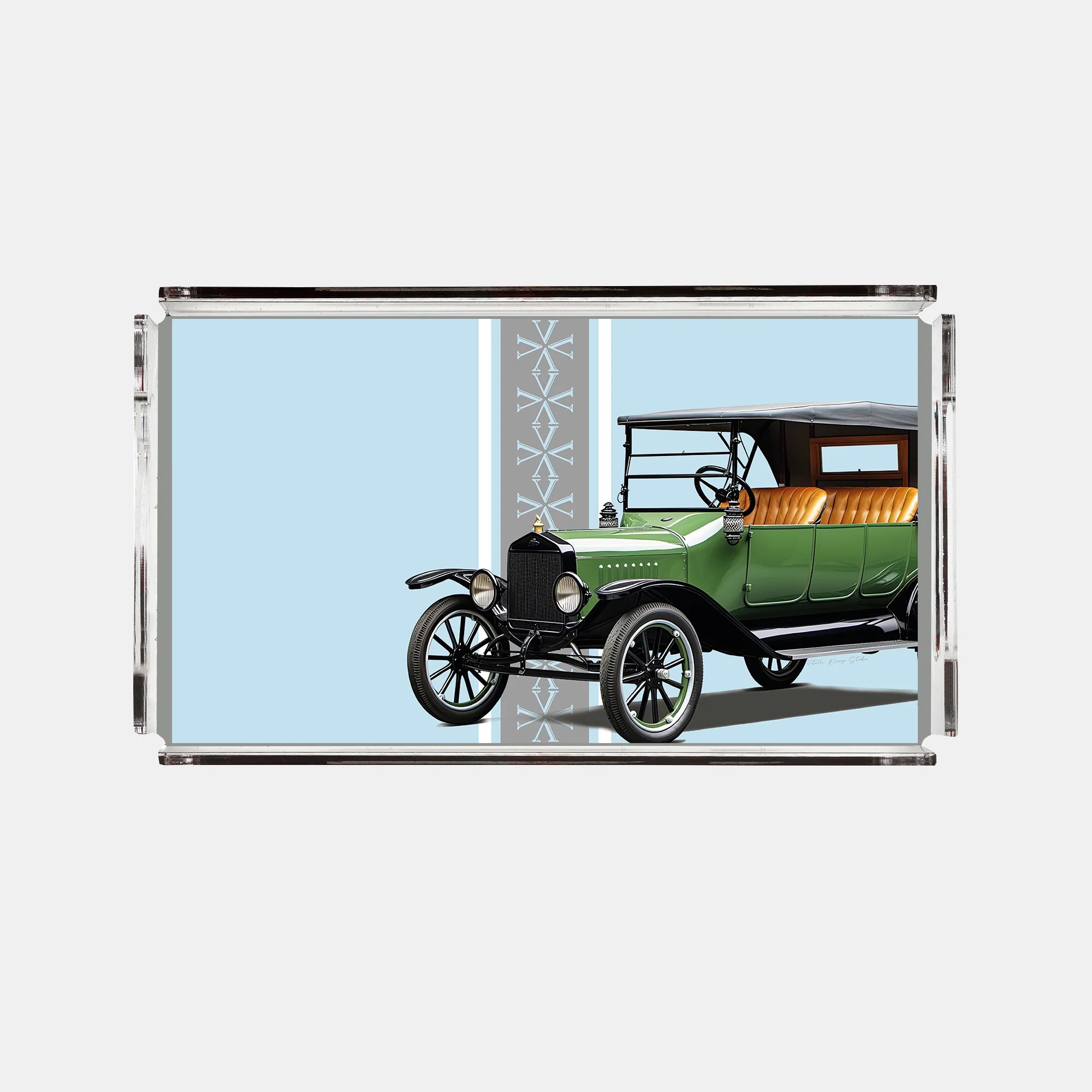 Vitelli Classic Cars 20's 38x28 Cm Akrilik Tepsi