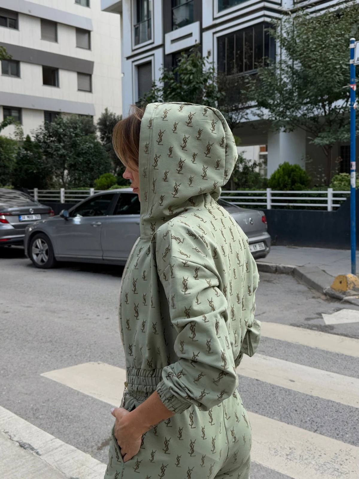 YSL FLOKLU ÜÇLÜ TAKIM