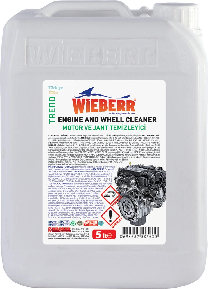 Motor & Jant Temizleme 5 Lt
