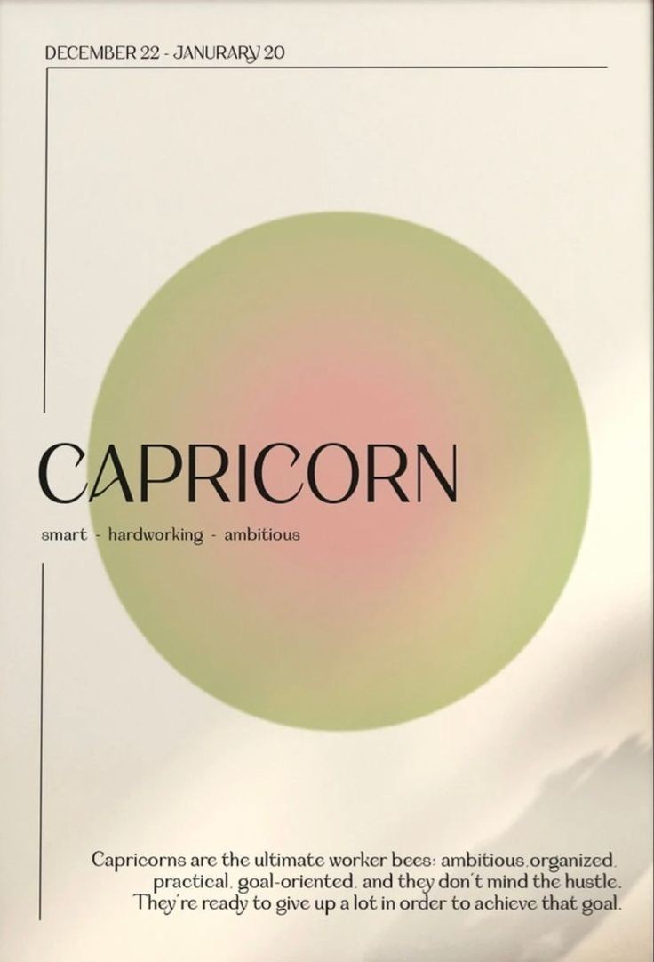Burç- Caprıcorn