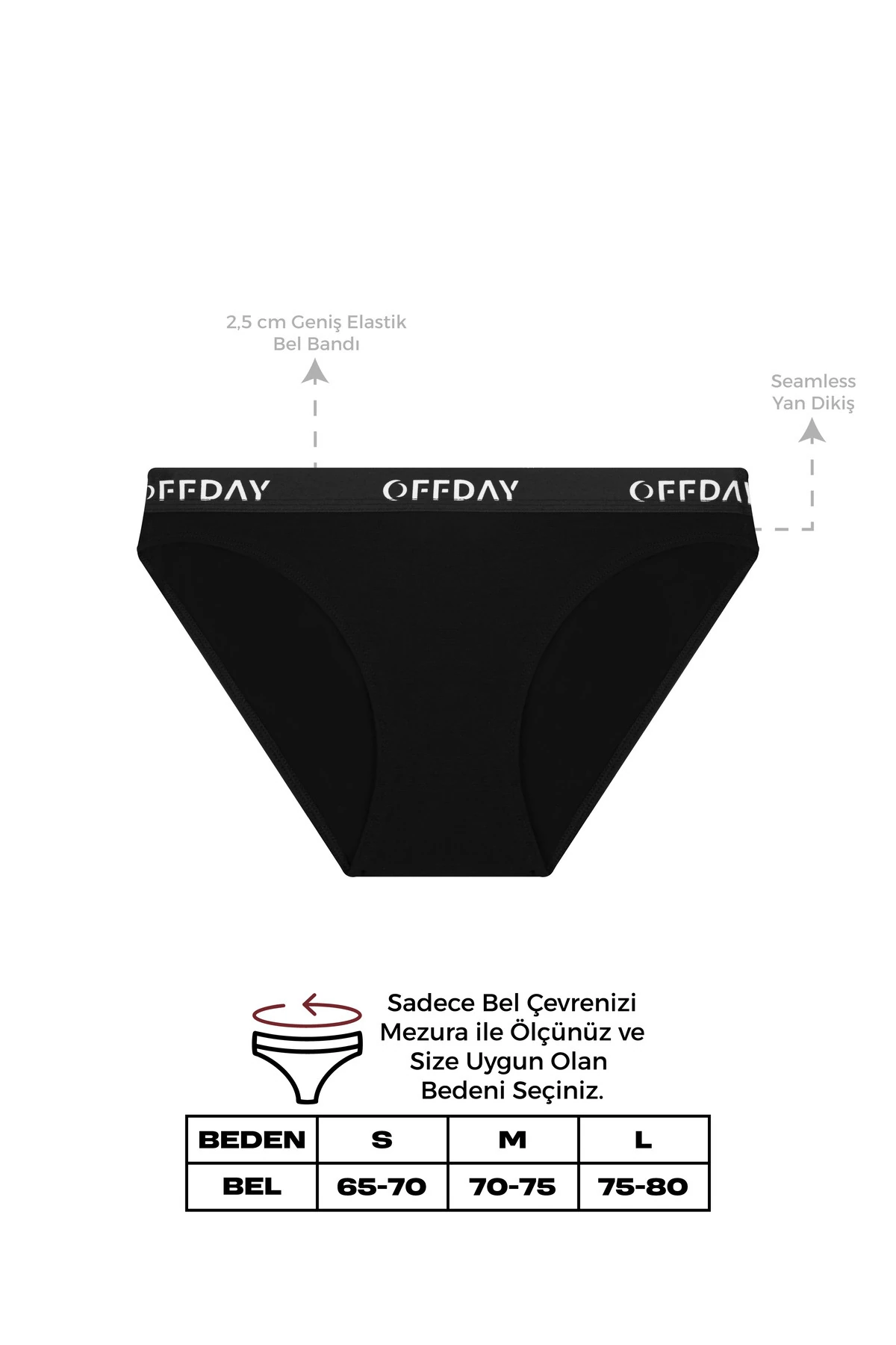 Essential Kadın Slip 3'lü - Modal Pamuk