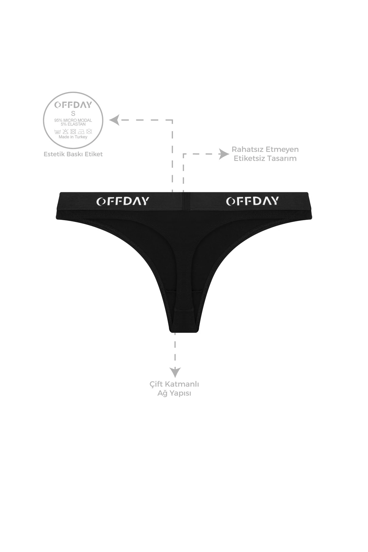 Airfit Kadın Tanga 3'lü – Micro Modal