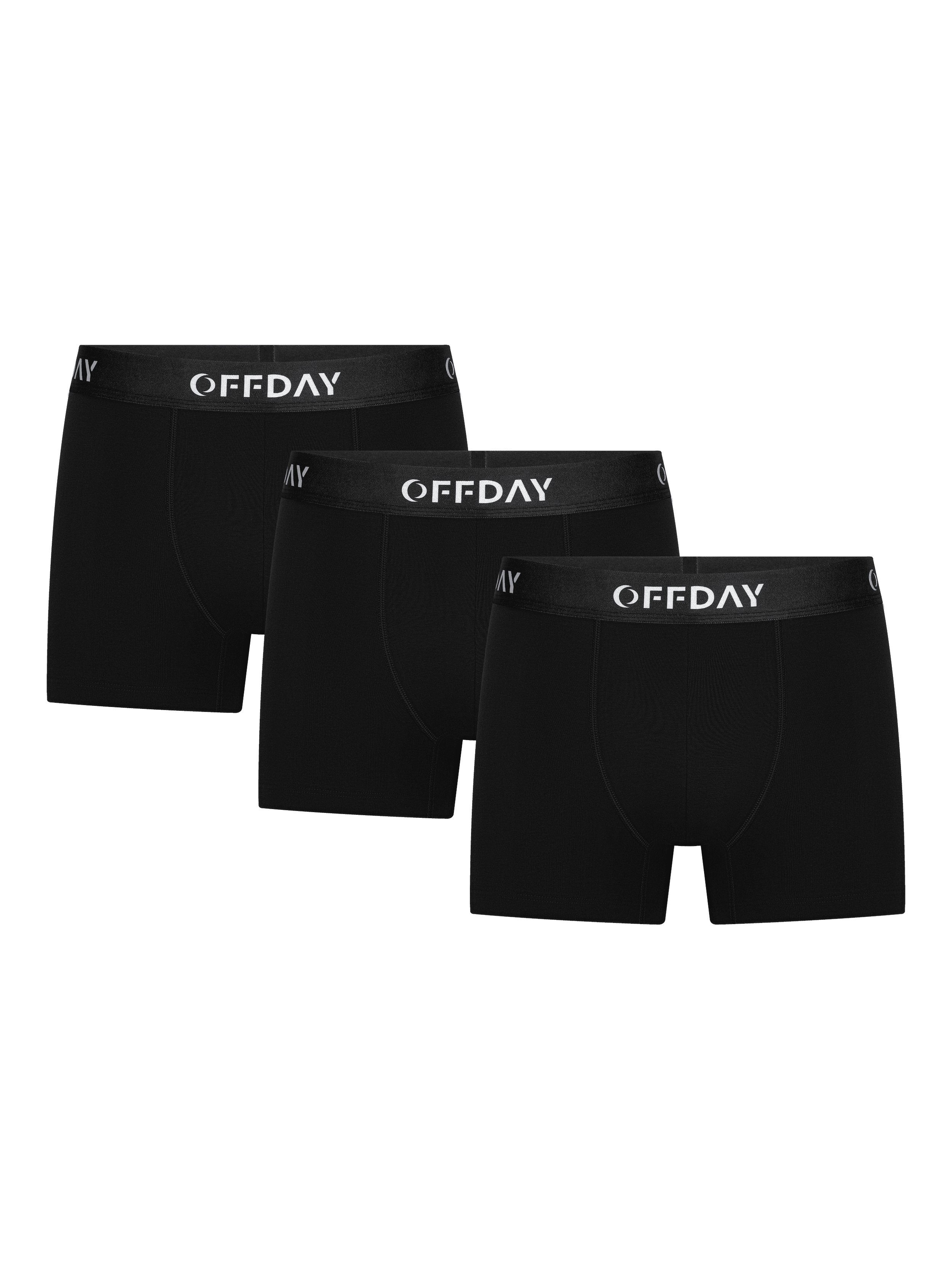 OFFDAY ESSENTIAL MODAL BOXER 3'LÜ - Siyah Mix