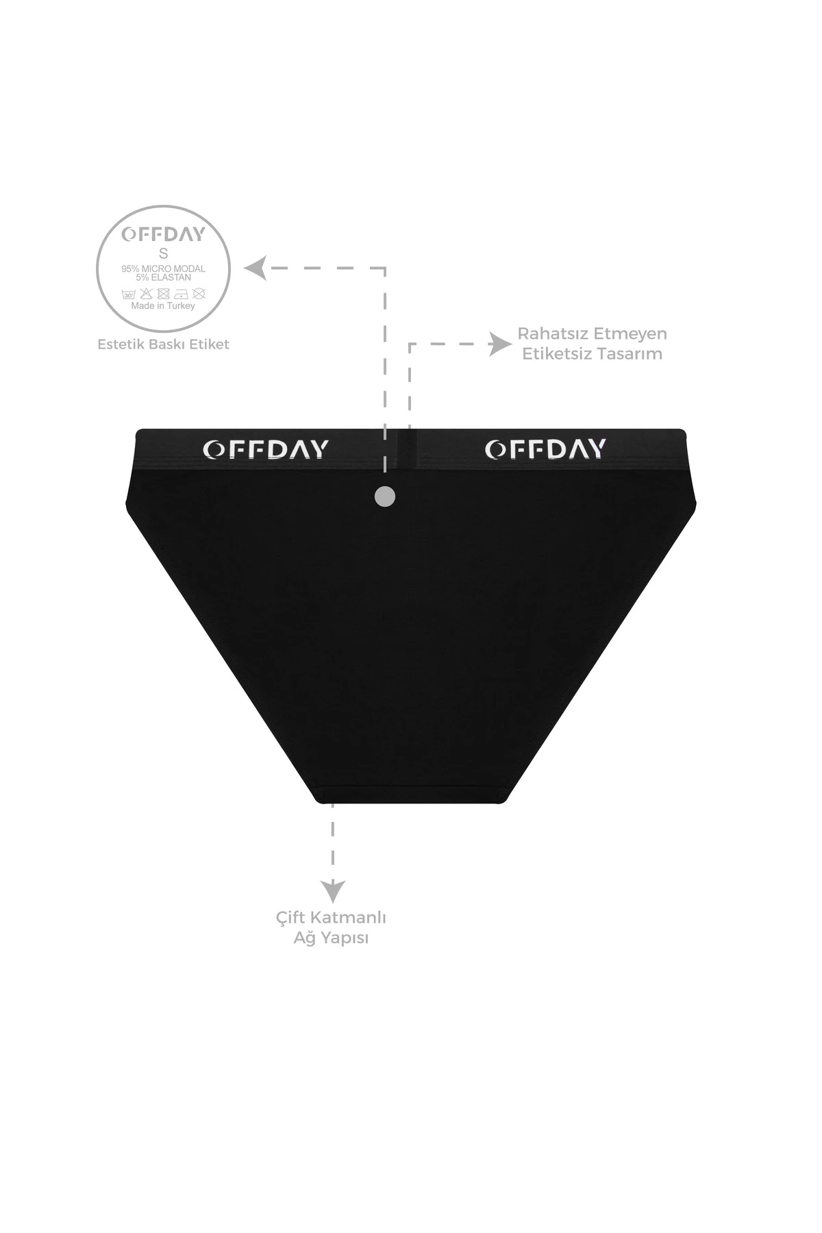 Airfit Kadın Slip 3'lü – Micro Modal