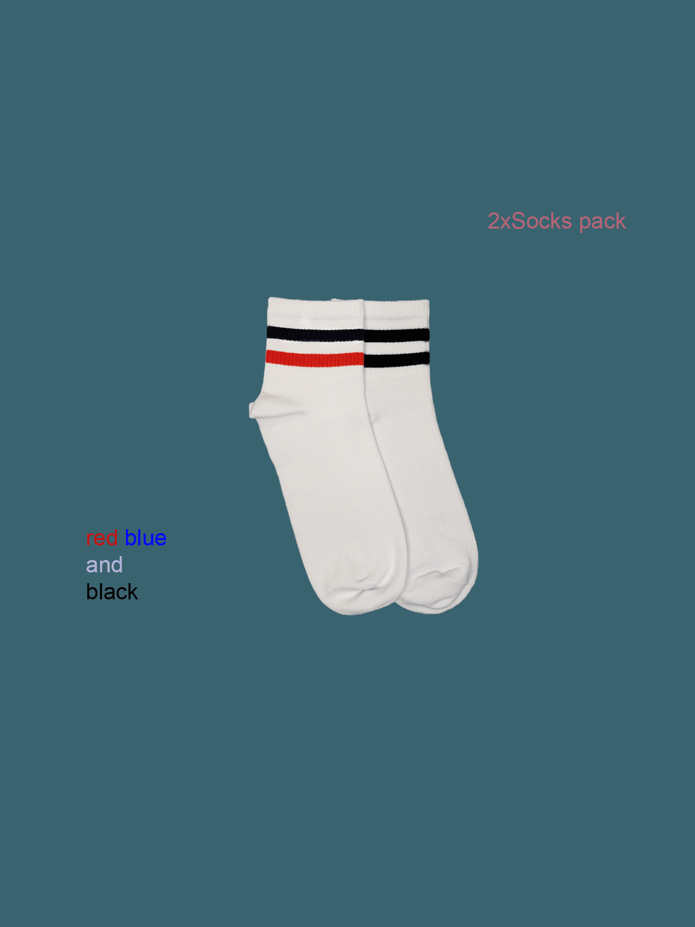 College Socks mixed - 2 pair