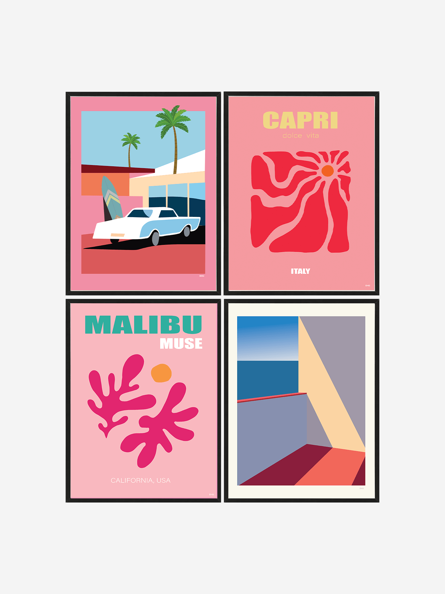 4'lü Poster Island Set