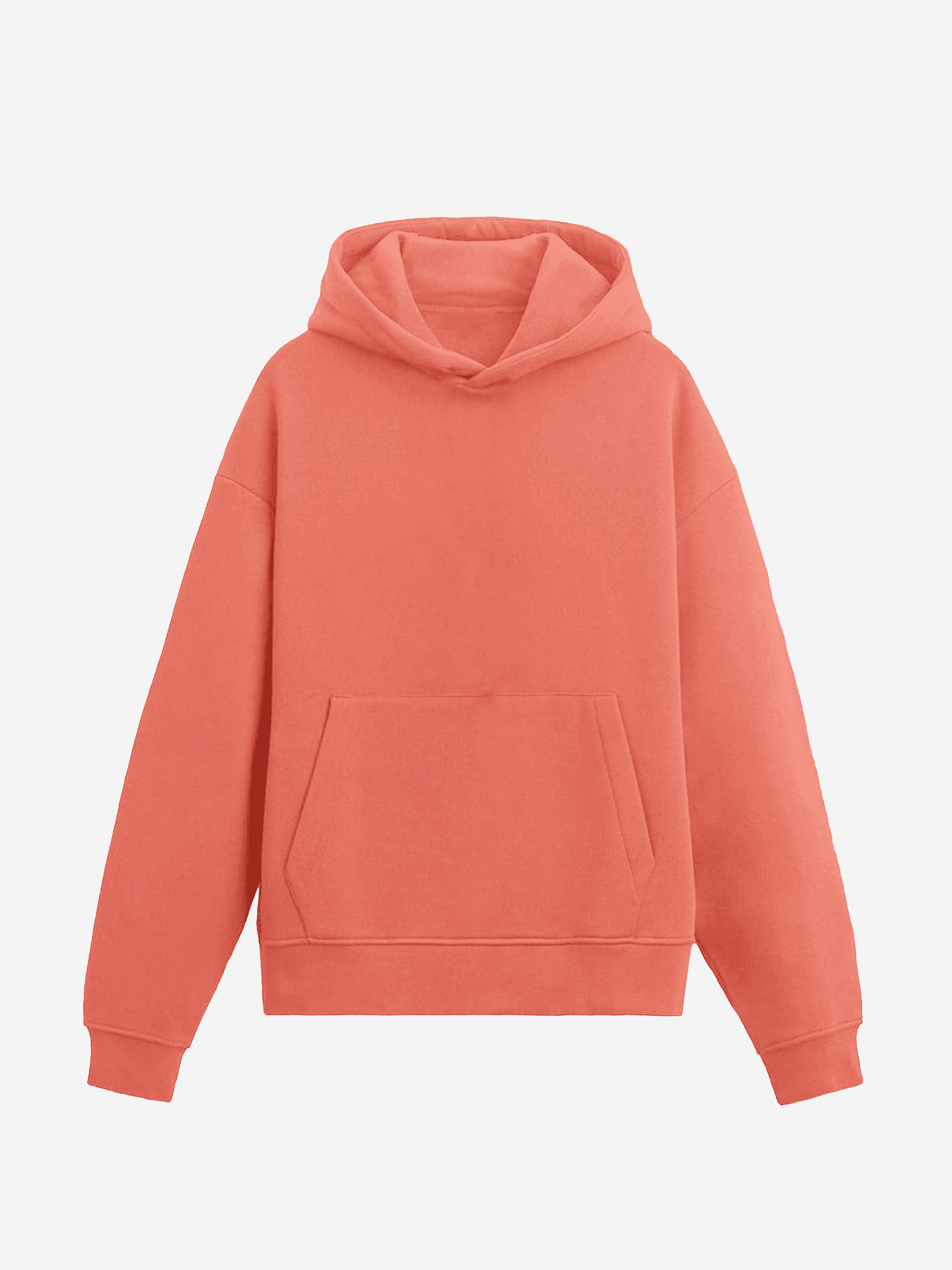 Coral Relaxed Fit Hoodie - Şardonsuz