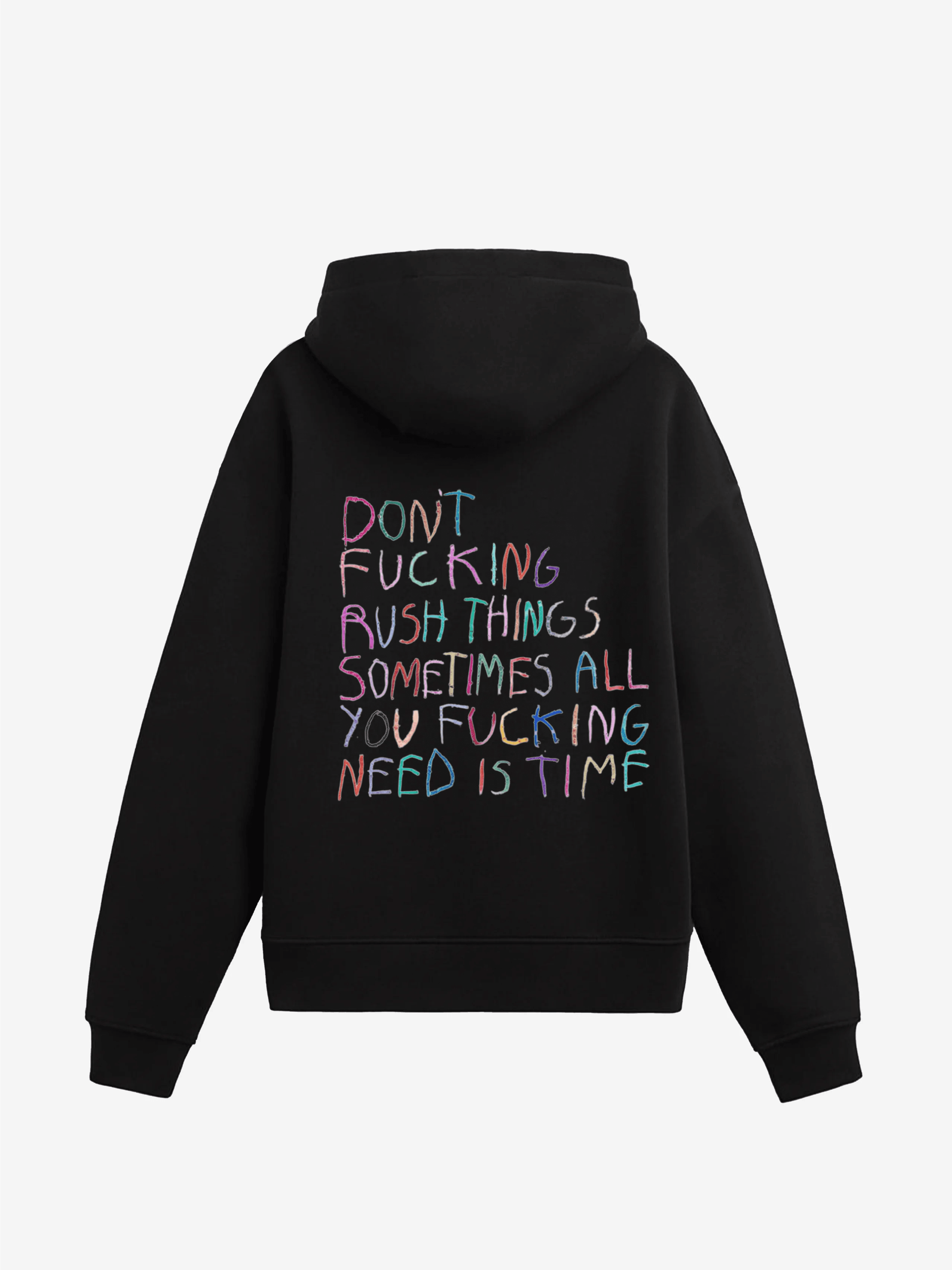 No Rush For Things Oversized Hoodie