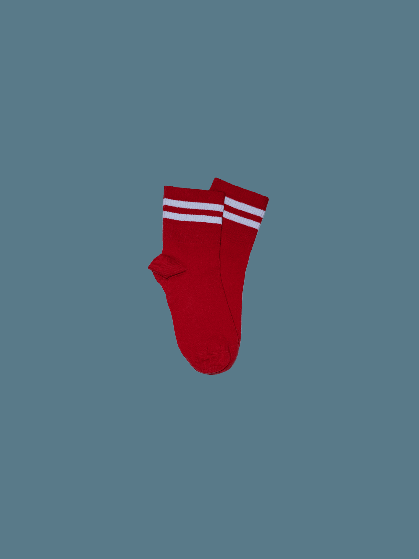 College Socks Red&White Strip