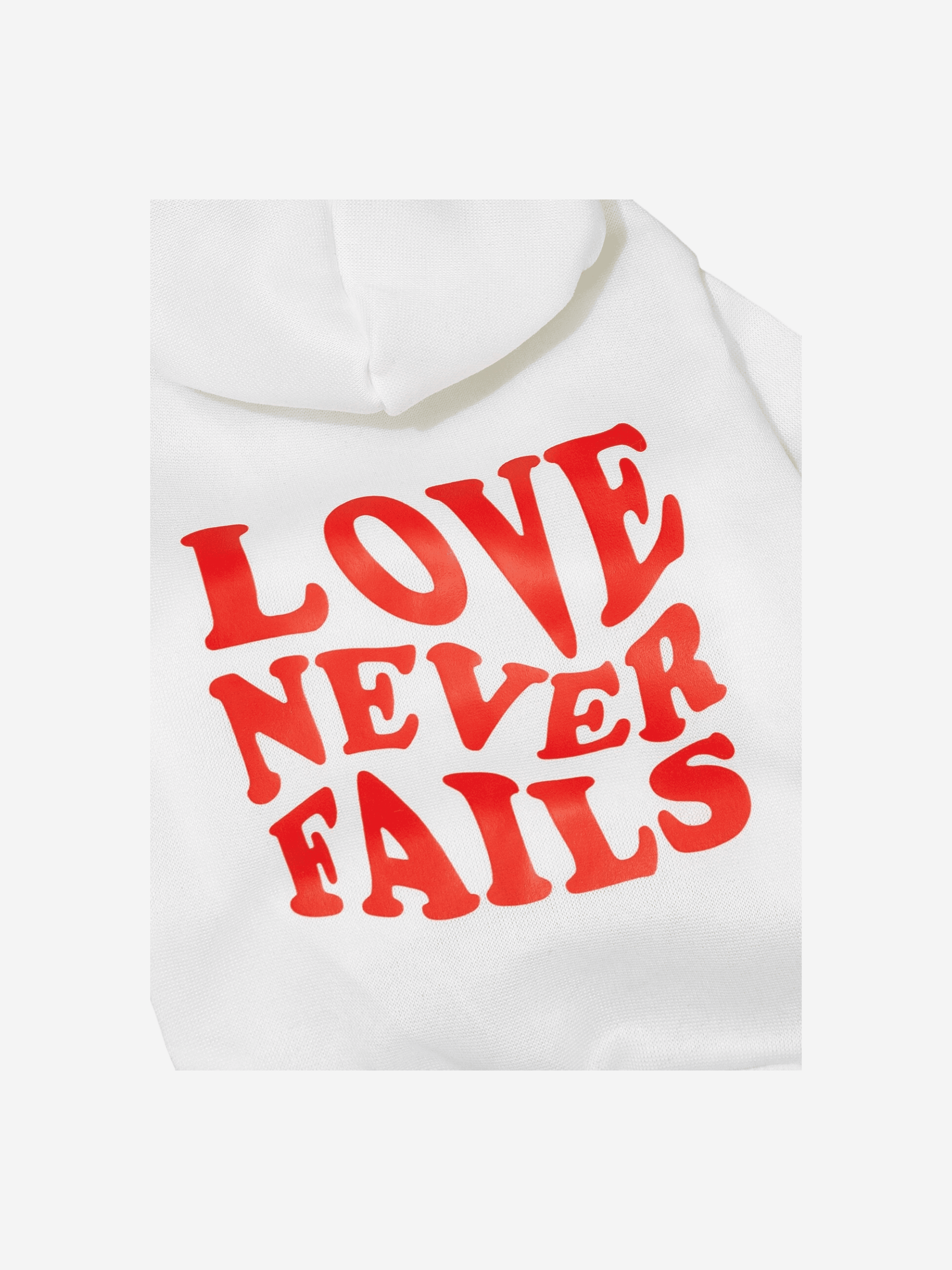 Love Never Fails Kısa Kollu Hoodie