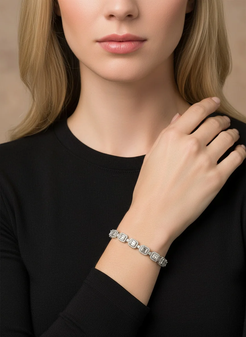 4.72 KARAT PIRLANTA BAGET BİLEKLİK 