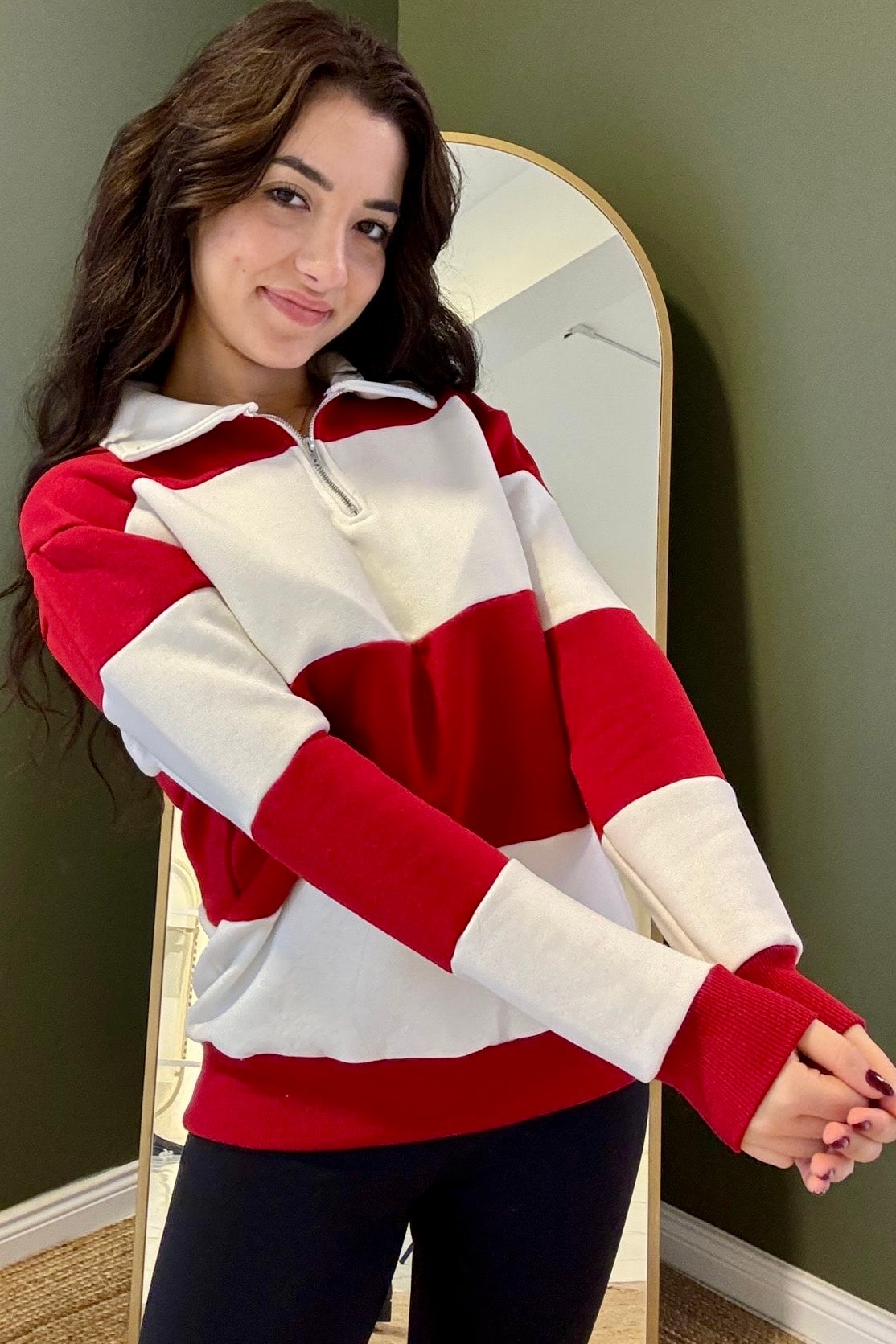 Kalın Çizgili Marin Sweatshirt M3641