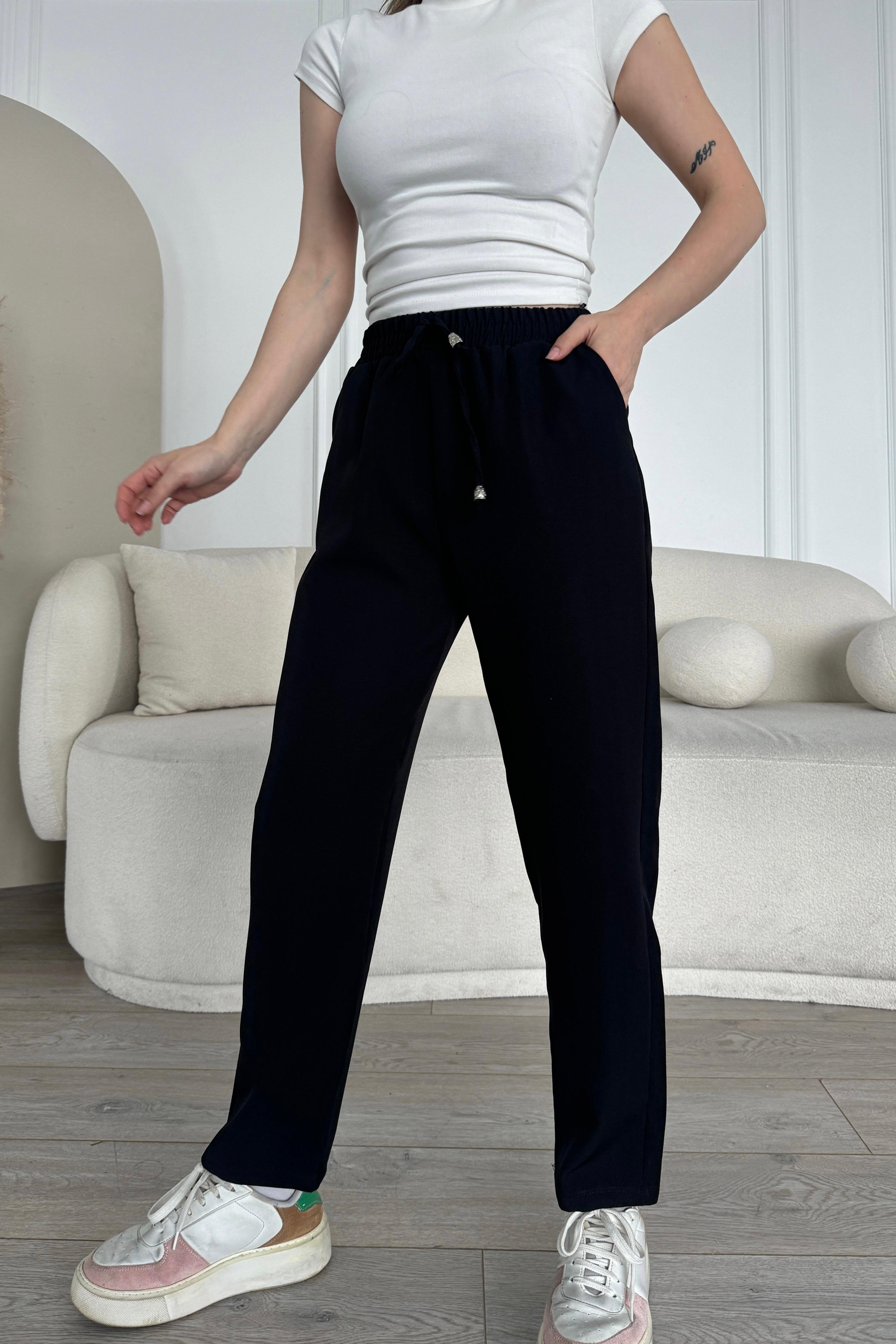 Günlük Rahat Jogger Pantolon JG5009 - siyah