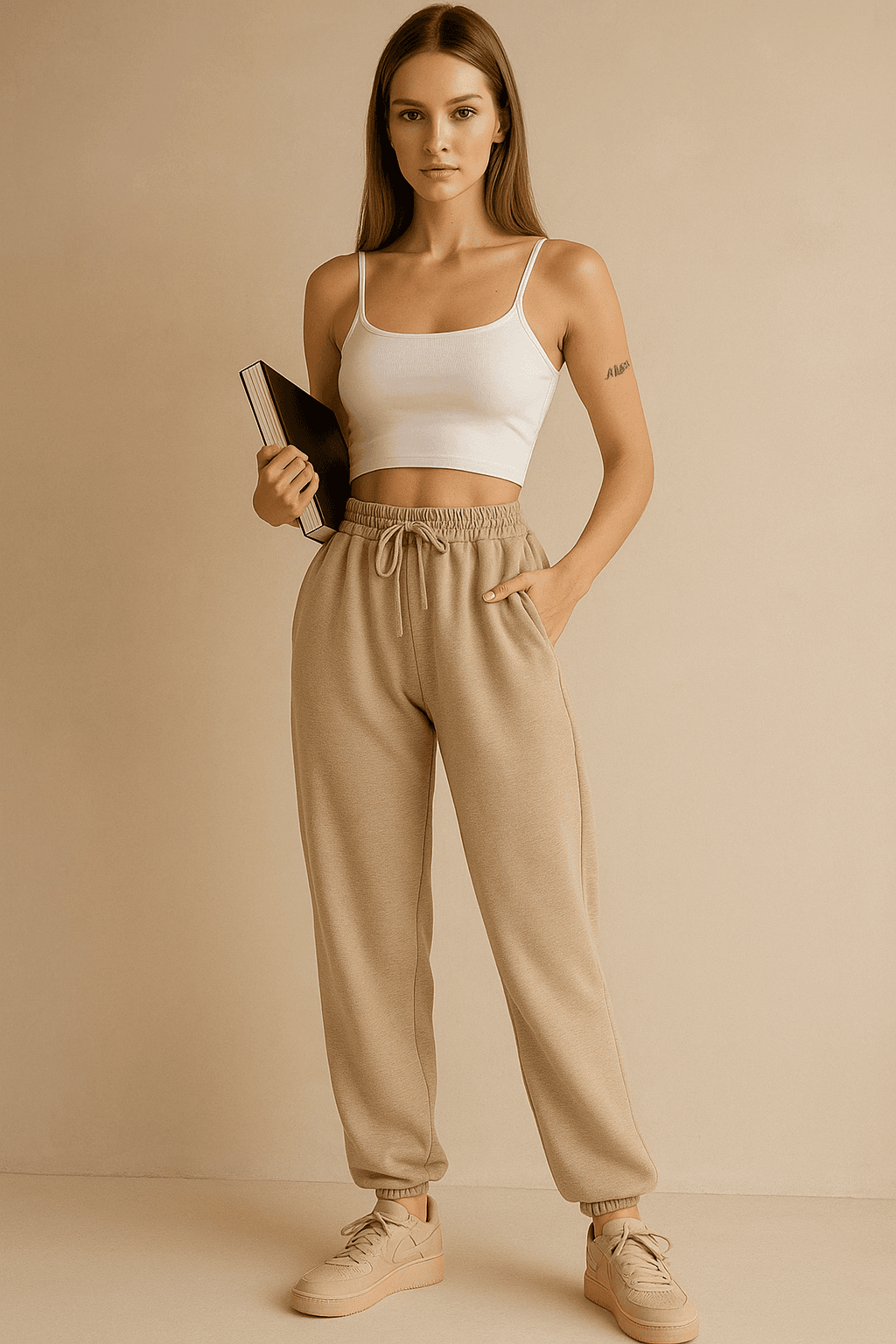 Soft Touch Penye Jogger TS9926 - bej