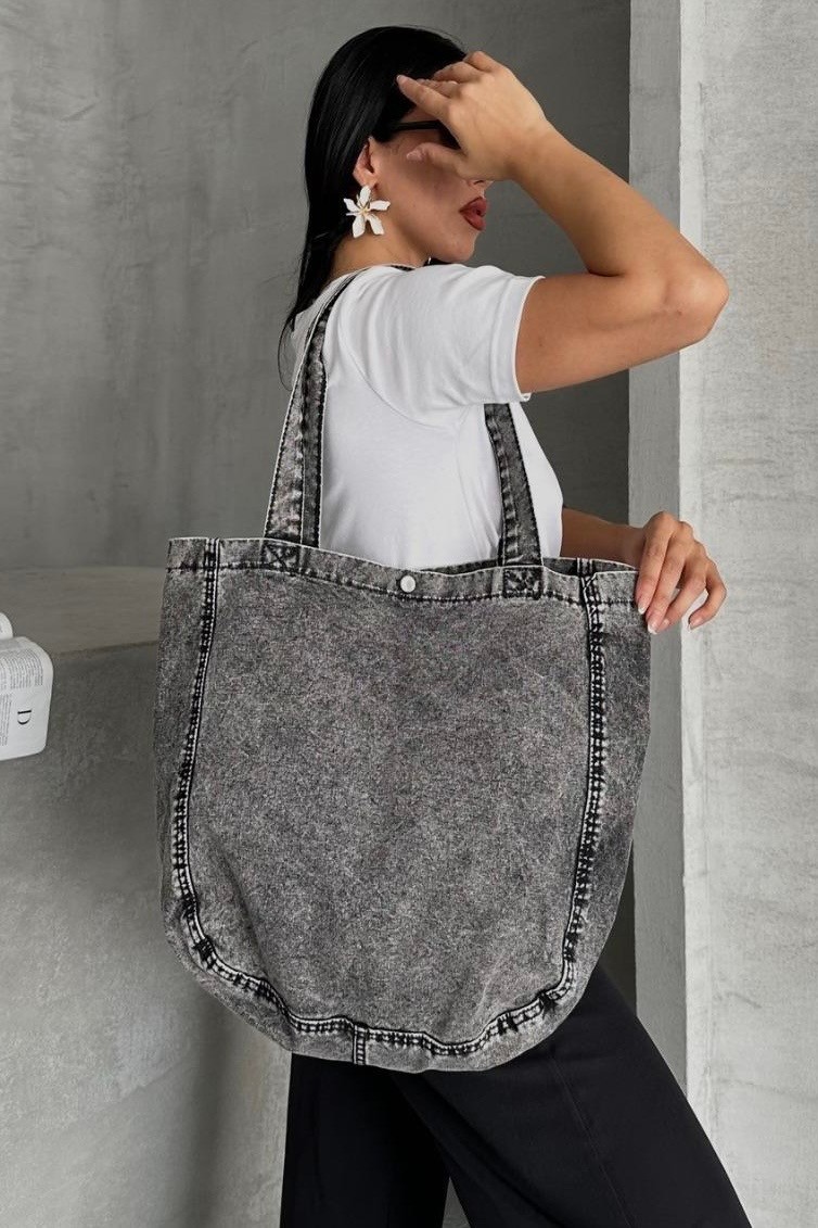 Günlük Denim Çanta G2015 - gri