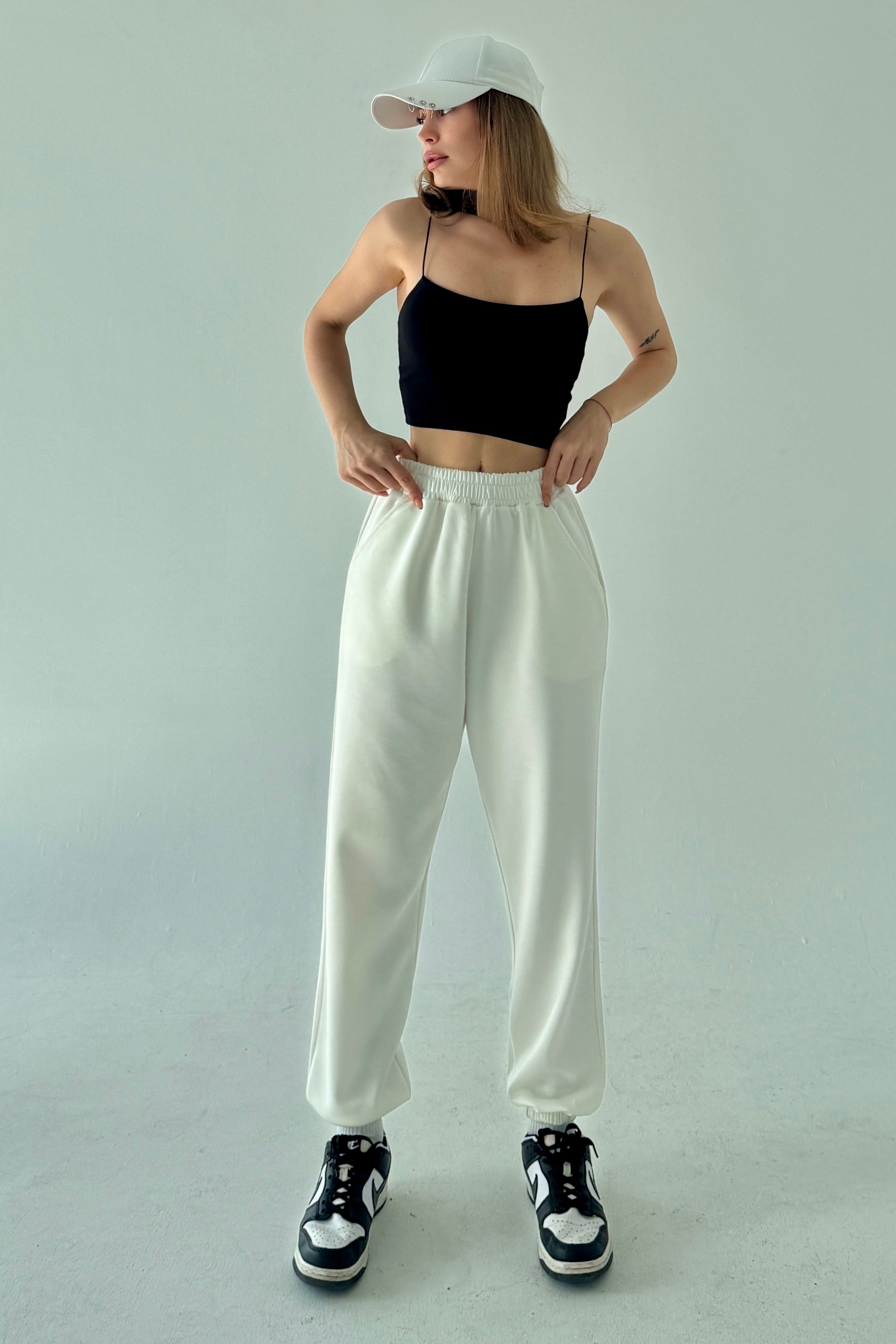 Beyaz Jogger Tekalt V3000