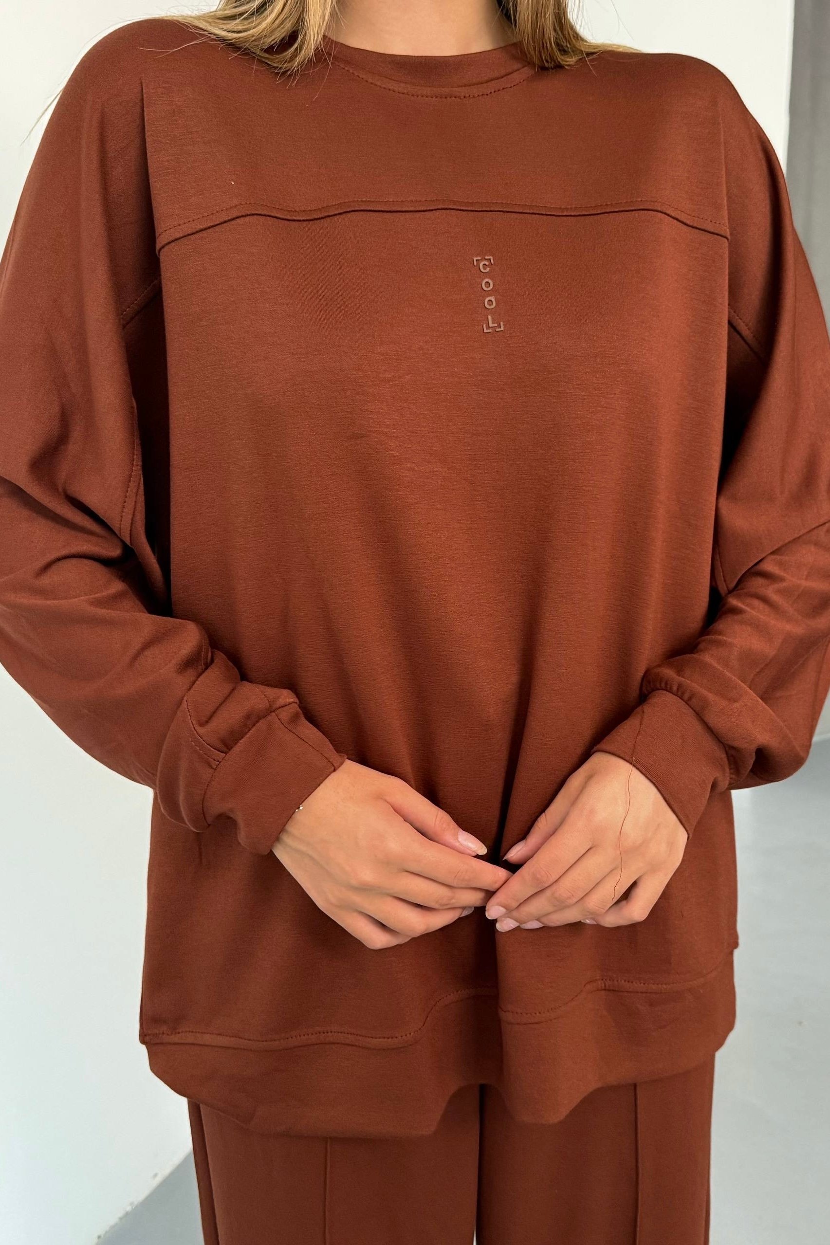 Oys Kalite Modal Takım (Kalçayı Kapatır) P8788 - tarçın