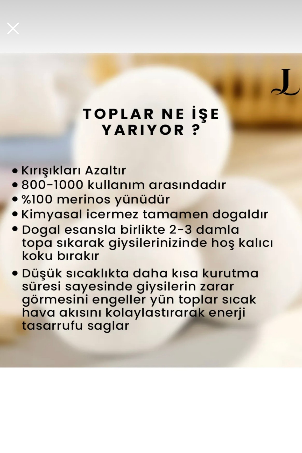 3’lü xxxl Yün Çamaşır Kurutma Makinesi Topu