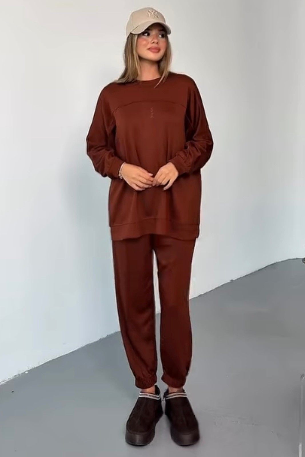 Oys Kalite Modal Takım (Kalçayı Kapatır) P8788 - tarçın