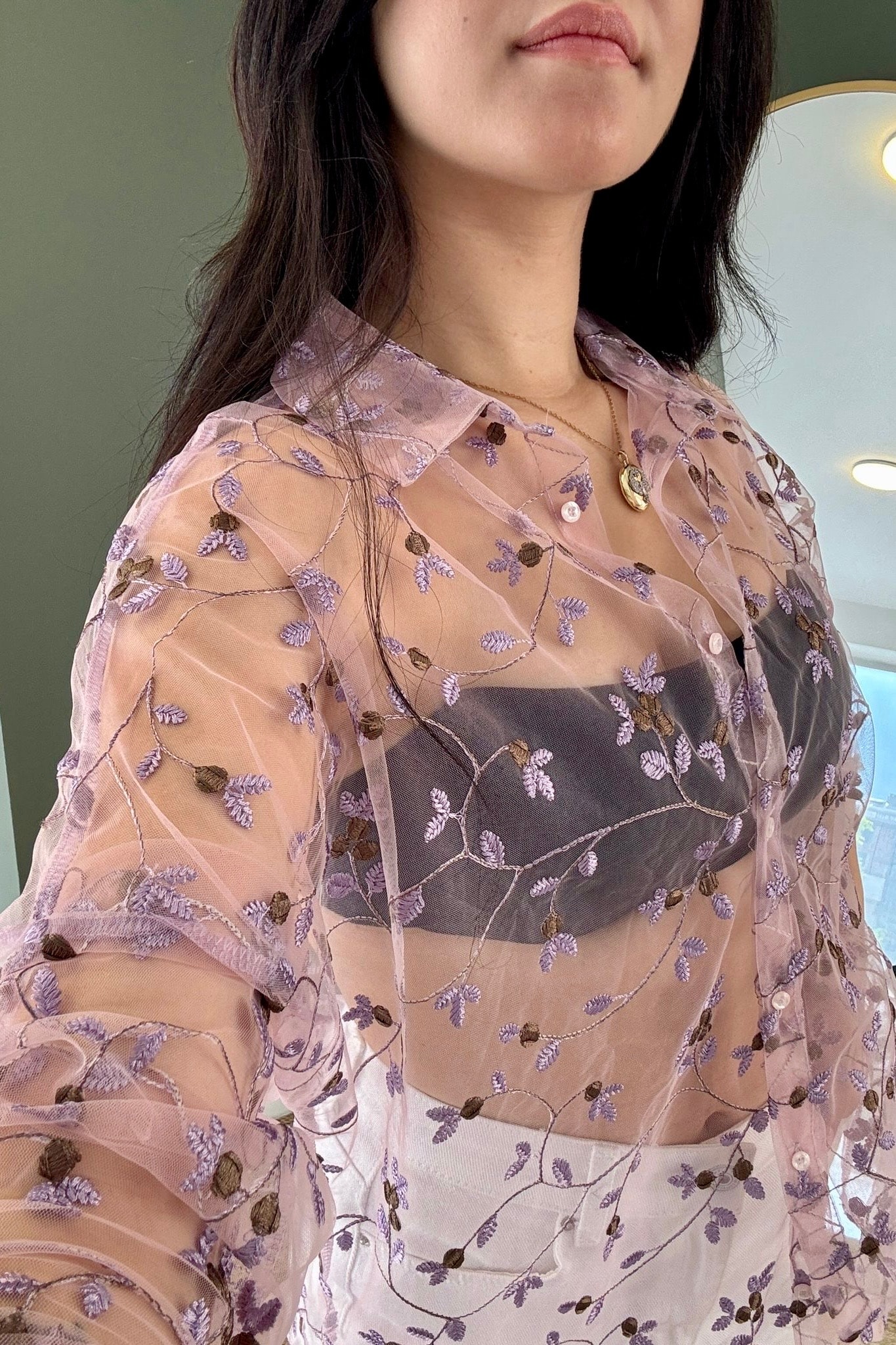 Özel Seri Dantel Gömlek G8332 - pembe