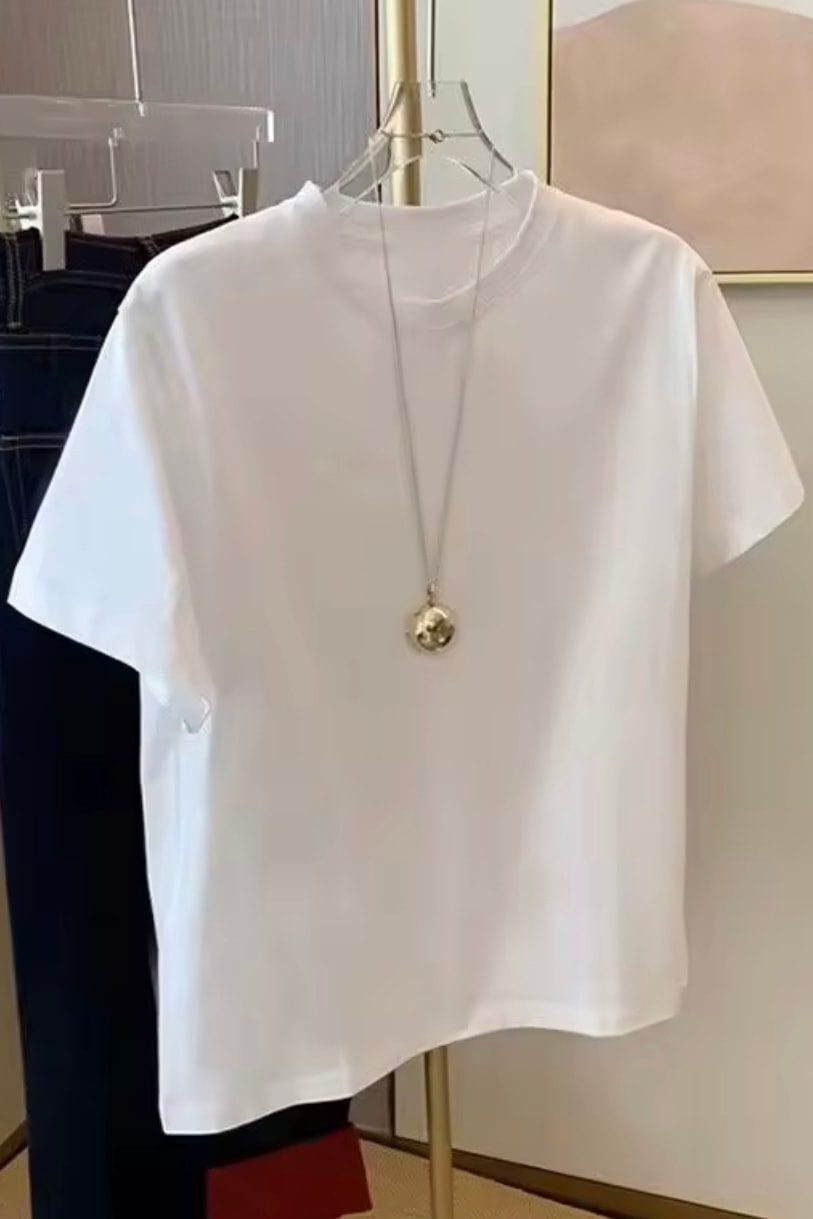 Unisex Boyfriend Tişort B4009 - beyaz