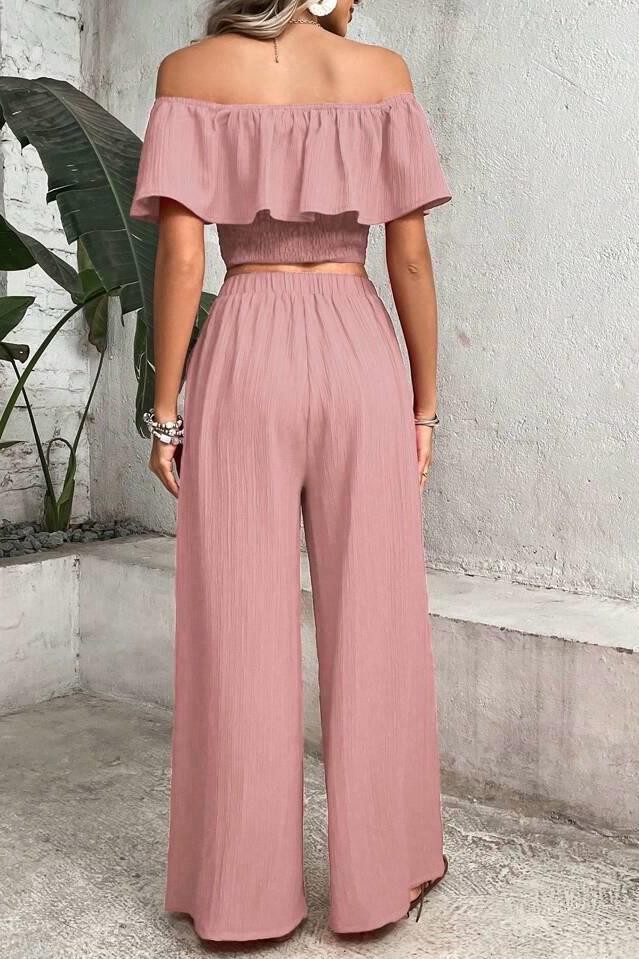 Rozelin İkili Takım (Kolay Ütü) RZ6132 - pembe