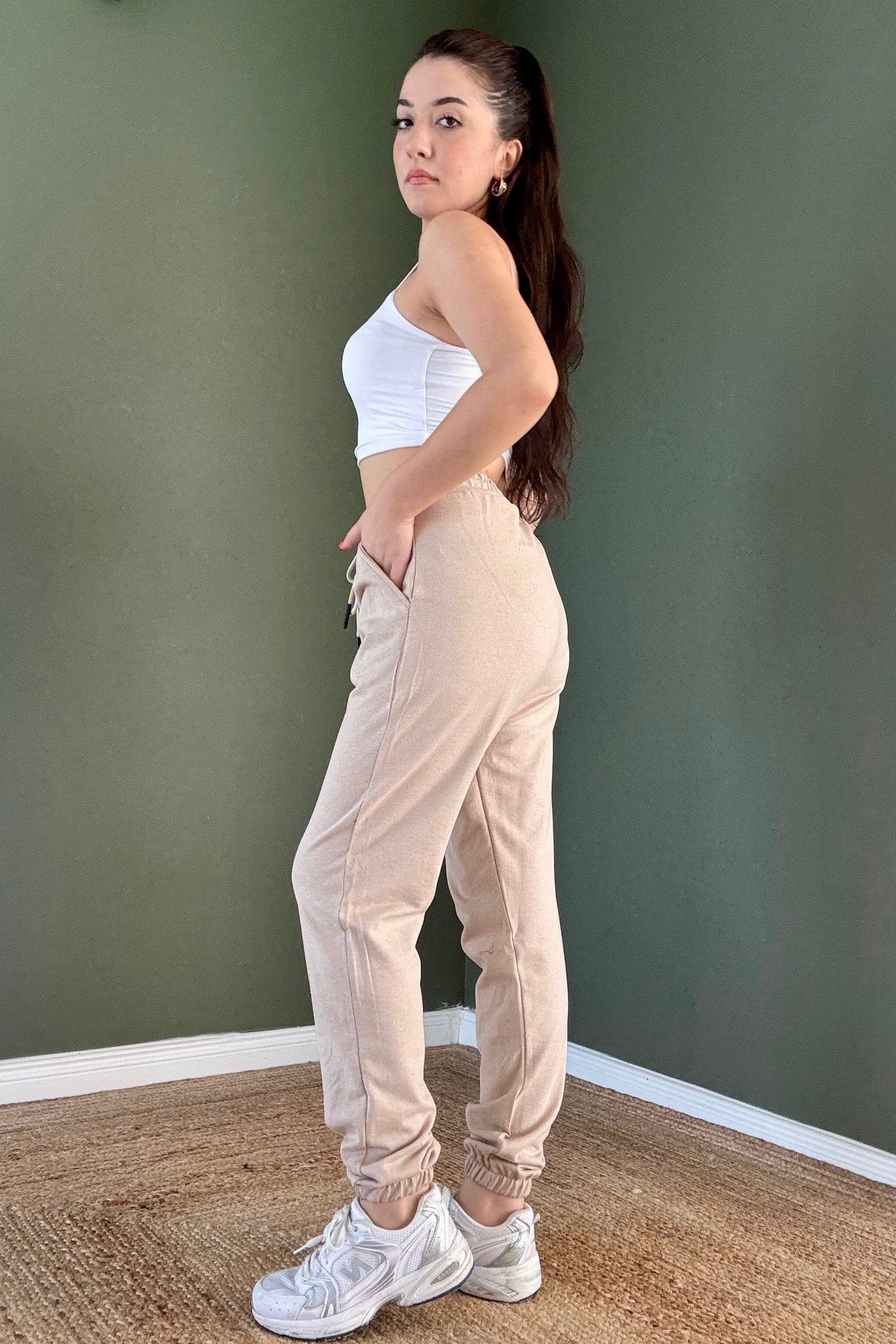 Jogger Eşofman Altı G5699 - bej