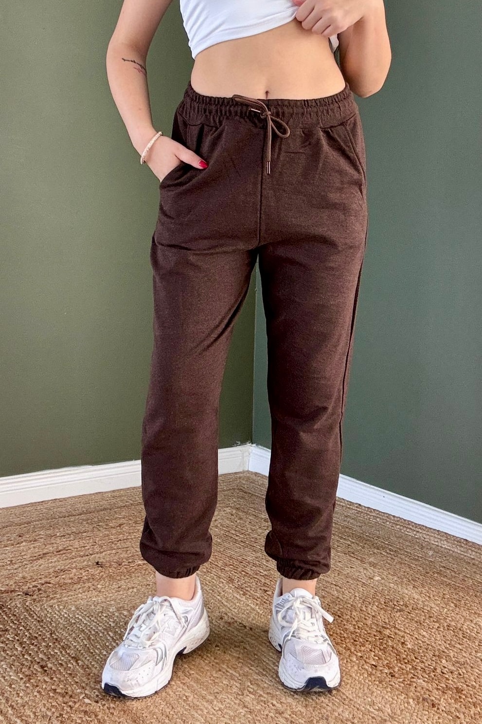 Jogger Eşofman Altı G5699 - kahverengi
