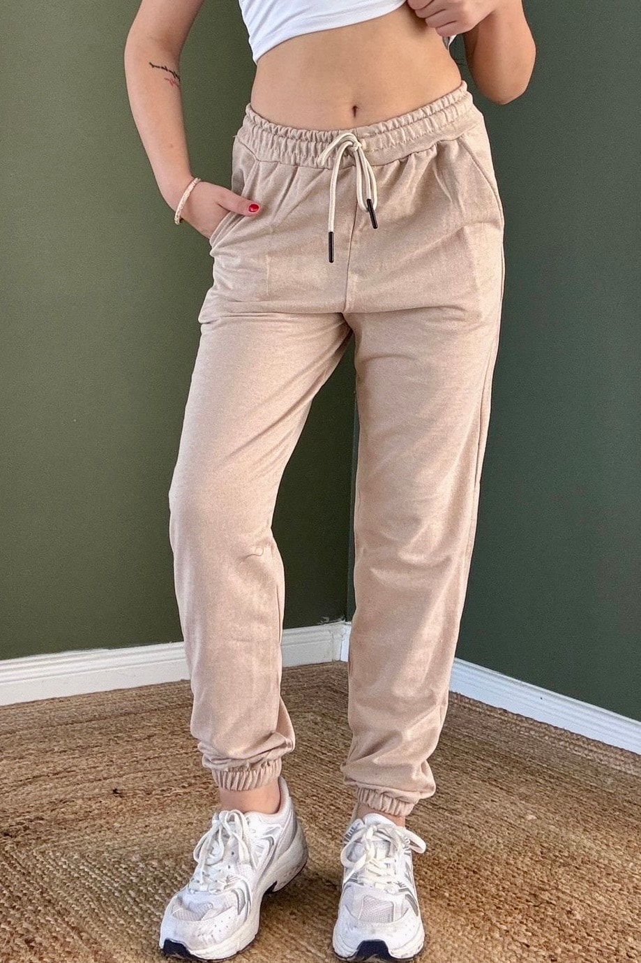 Jogger Eşofman Altı G5699 - bej
