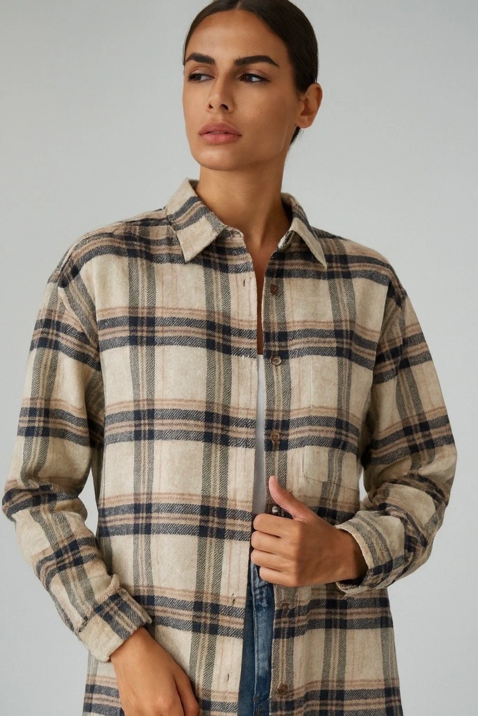 Premium Seri Oversize Oduncu Gömlek Ceket B4151 - desen2