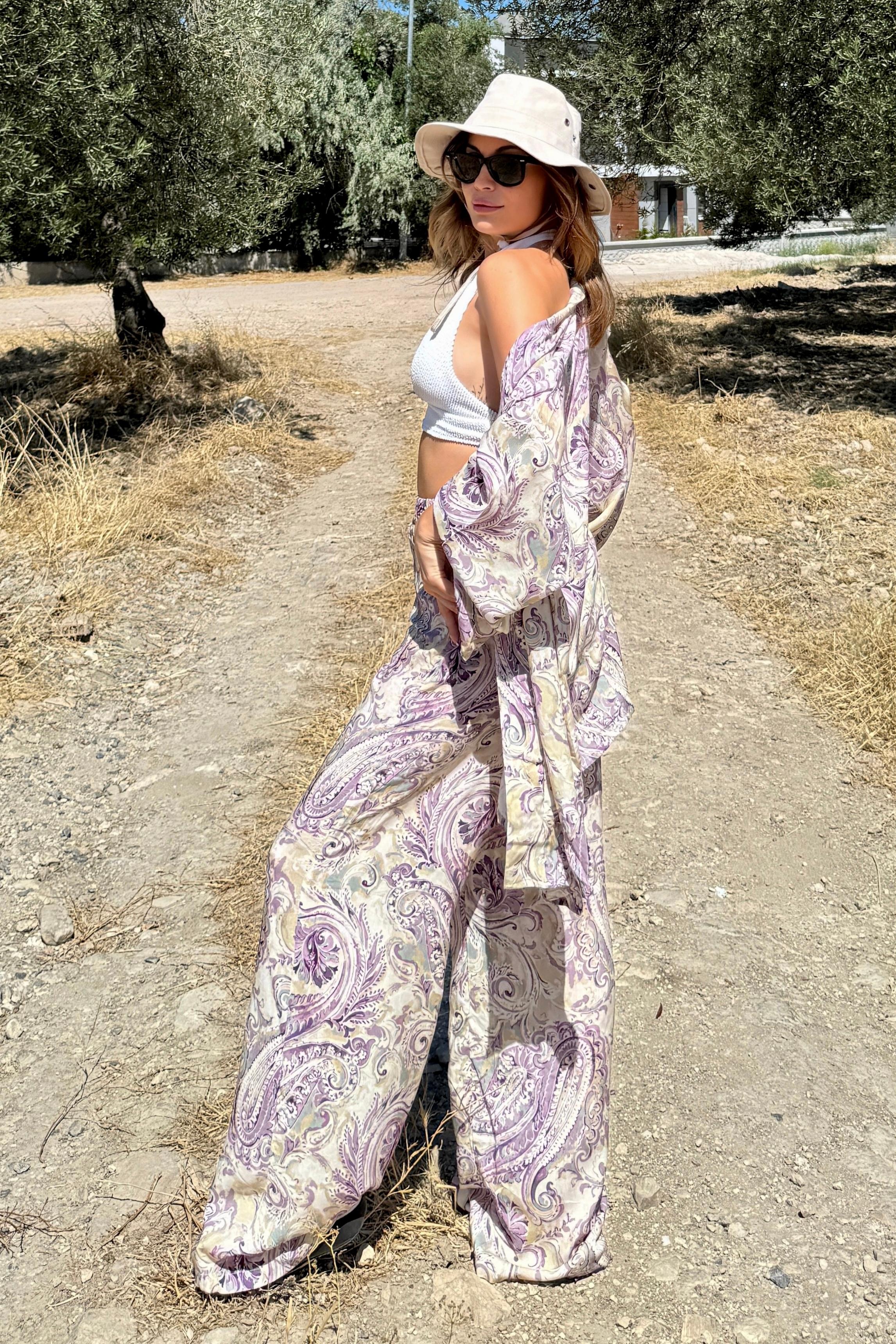 Alaçatı Vual Kimono Takım VL6757