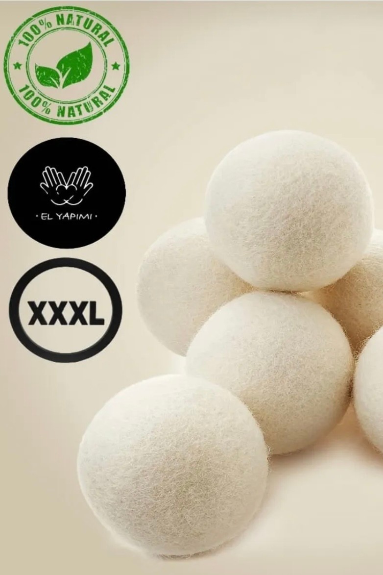 3’lü xxxl Yün Çamaşır Kurutma Makinesi Topu
