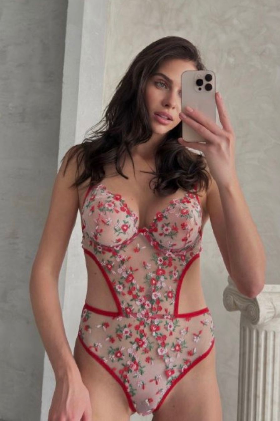 Kırmızı Çıtır Bodysuit B0178