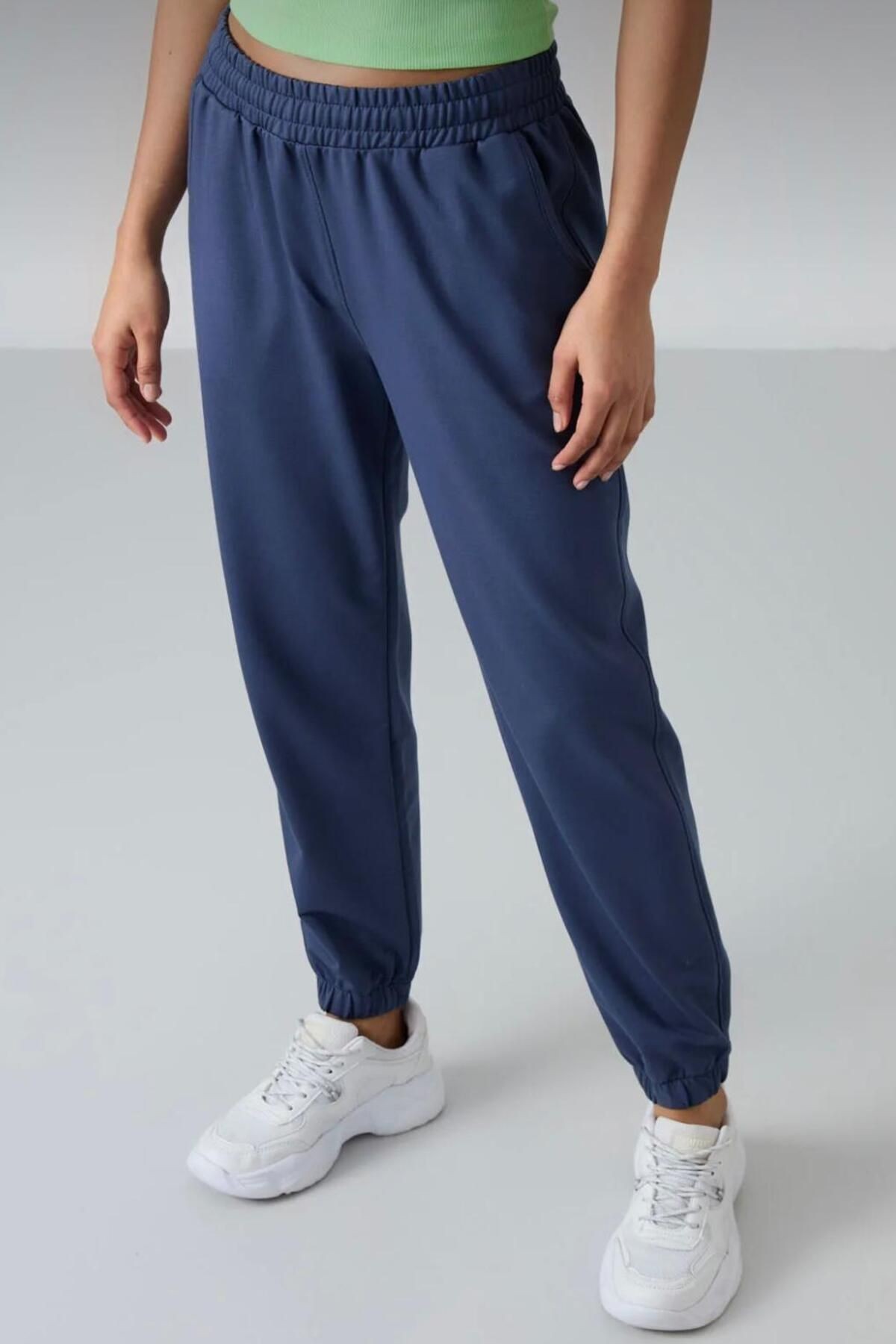 Soft Touch Penye Jogger TS9926 - mavi